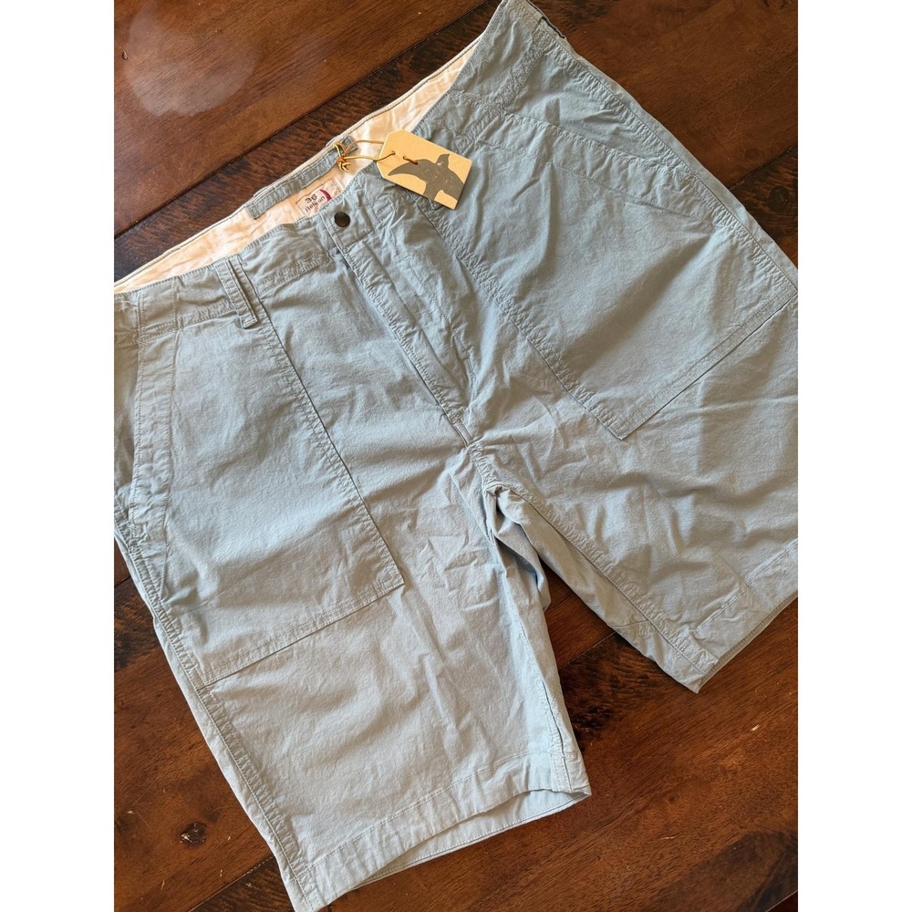Relwen Tropic Supply Shorts Mens 36 Blue Cargo Canvas Stretch Lightweight 9 Inch